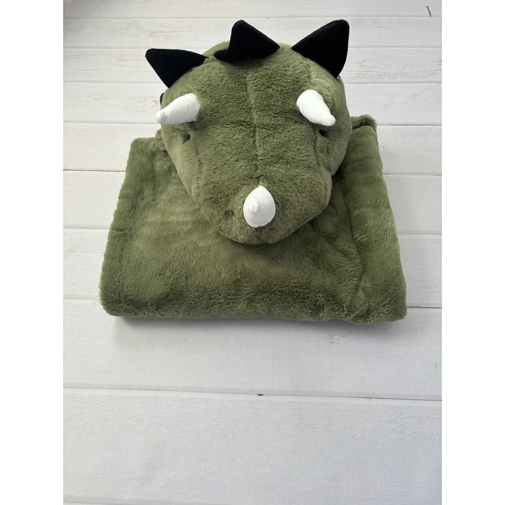 Pillowfort‎ Plush Dinosaur 3D Hooded Blanket, NWOT